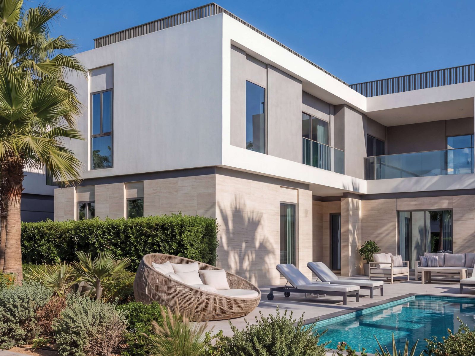 Villa with private pool and terrace at Sobha Sanctuary, Dubai